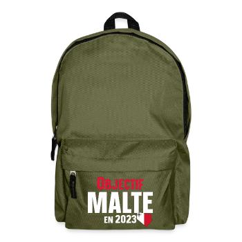 Malte 2023 Maltais Europe Pays Cadeau Humour - Sac à dos - vert olive - Devant