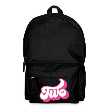Two 2nd Birthday For Girls 2 Years Old - Backpack - black - Front