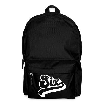 Six 6th Birthday Kids Boys Girls 6 Years Old - Backpack - black - Front