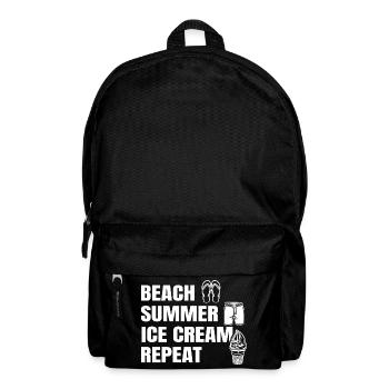 Ice Cream Lover Saying - Backpack - black - Front