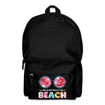 Sommerferien, Sommer, Hallo Sommer - Rucksack - Schwarz - Vorne