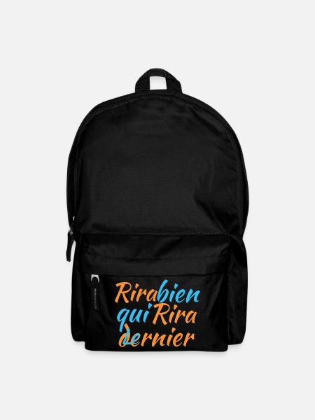 Rira bien qui rira le dernier - Sac à dos - noir