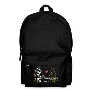 Nature Love Wiese mit Insekten - Rucksack - Schwarz - Vorne