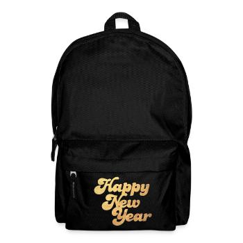 Happy New Year Gold New Year's Eve Cool 2024 Retro - Backpack - black - Front