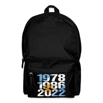 Argentinien 1978, 1986, 2022 - Rucksack - Schwarz - Vorne