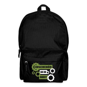 Inschenör ba da Oabeit, engineer at work - Backpack - black - Front