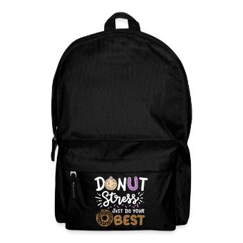 Donut-Testtag - Rucksack - Schwarz - Vorne