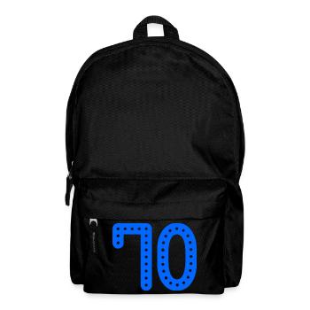 70. 70 JAHRE. 70-JÄHRIGES JUBILÄUM. 70-JÄHRIGES JUBILÄUM. - Rucksack - Schwarz - Vorne