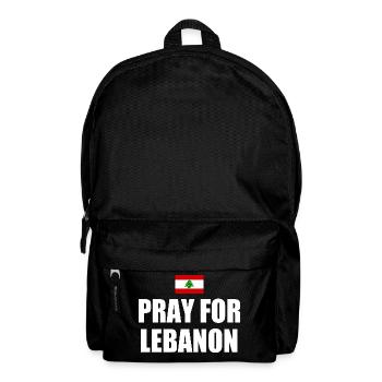 Pray for lebanon - Backpack - black - Front