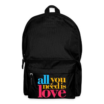 All you need is love - Backpack - black - Front