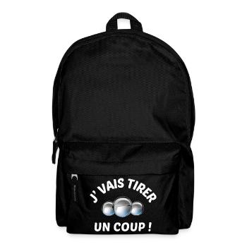 Petanque-Kugeln, Petanque, Schalen - Rucksack - Schwarz - Vorne