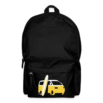 Vanlife & Surfen - Rucksack - Schwarz - Vorne