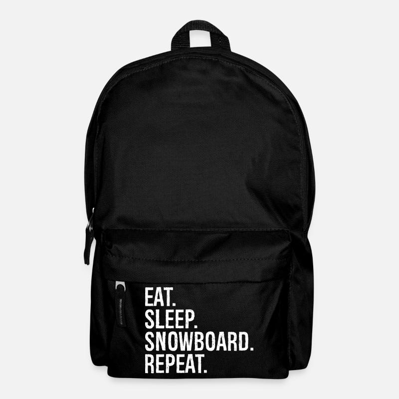 Eat Sleep Snowboard Repeat - Backpack - black
