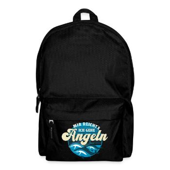 Angler Chaos Motiv Design Fischer angeln Geschenk - Rucksack - Schwarz - Vorne