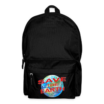 Save the Earth  - Rucksack - Schwarz - Vorne