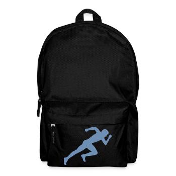 Minimalist Silhouette Sprinter Sprint Racing - Backpack - black - Front