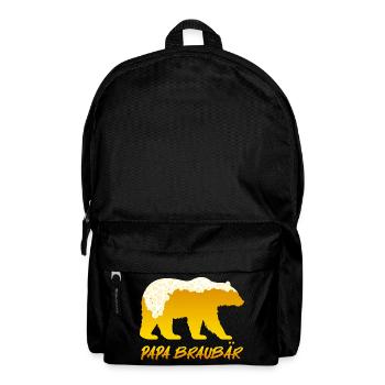 Soon DAD BROWN BEAR Father BROWN BEAR Fatherhood Funny - Backpack - black - Front