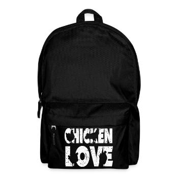 Chicken Love Graffiti Design - Backpack - black - Front
