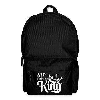 König zum 60. Geburtstag - Rucksack - Schwarz - Vorne