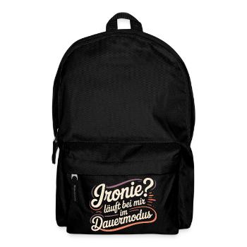 Irony? Runs in continuous mode for me - Backpack - black - Front