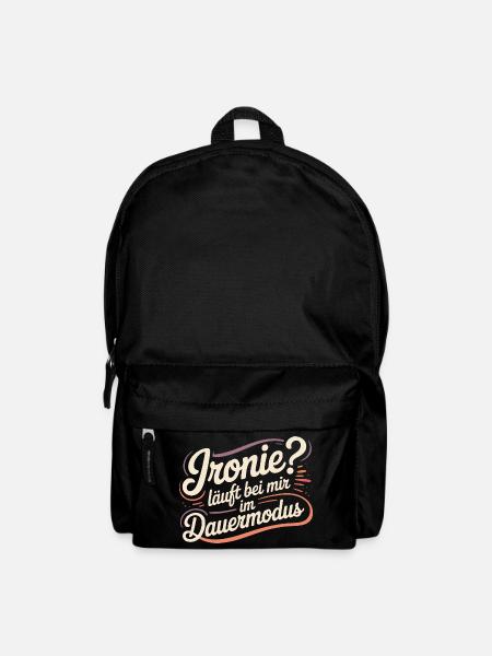Irony? Runs in continuous mode for me - Backpack - black
