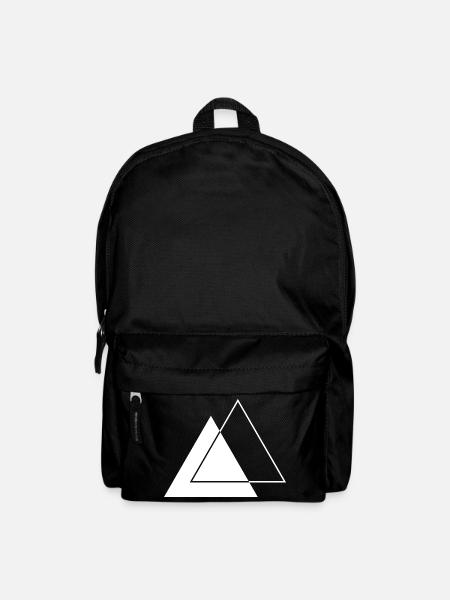 Geometrisches Traiangles-Design - Rucksack - Schwarz