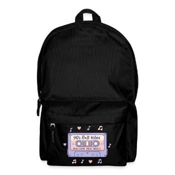 90s RnB Vibes Kassette – Retro Musik Nostalgie - Rucksack - Schwarz - Vorne