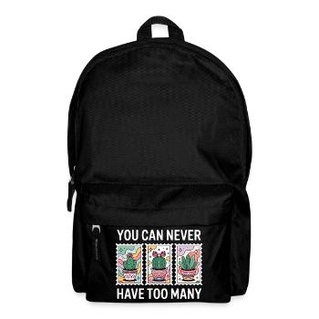 Funny Plant Succulent Cactus Collector - Backpack - black - Front