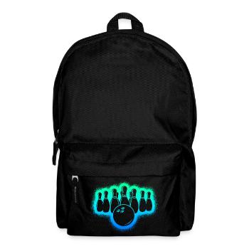 Bowlingspieler Kinder Jungen Herren Bowling - Rucksack - Schwarz - Vorne