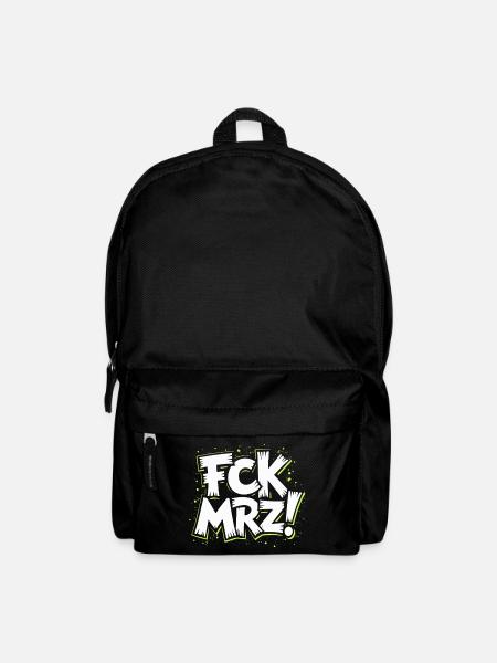 FCK MRZ Politischer Protest Slogan - Rucksack - Schwarz
