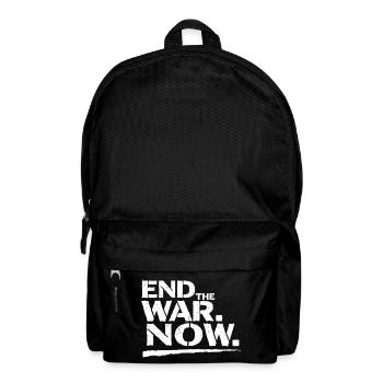 End The War Now Statement für Frieden - Rucksack - Schwarz - Vorne