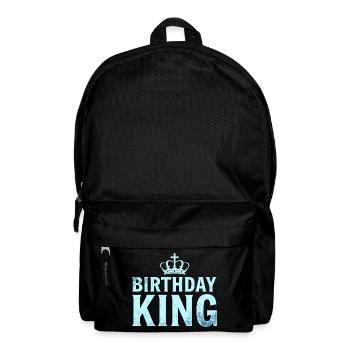 Birthday King Krone Herren Geburtstag Outfit - Rucksack - Schwarz - Vorne
