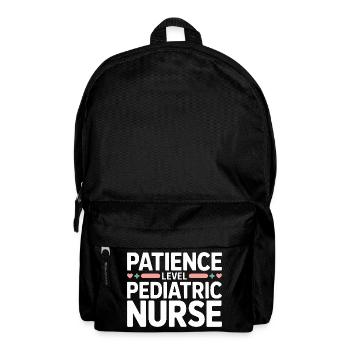 Pediatric Nurse Patience Level Pediatric Nursing - Backpack - black - Front