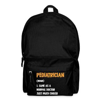 Pédiatre avec un style supplémentaire - Sac à dos - noir - Devant