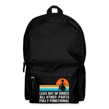 Rollstuhl - Rucksack - Schwarz - Vorne