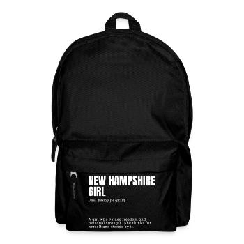 New Hampshire Girl: Free Strength - Backpack - black - Front