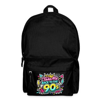 Retour aux tenues rétro des années 90 et 90 - Sac à dos - noir - Devant