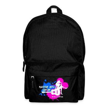 Master with guitar - Blau Pink Weiß - Rucksack - Schwarz - Vorne
