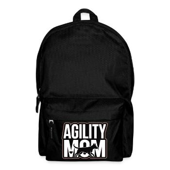 Agility Mom – Dog Sport Dogs Mom - Backpack - black - Front