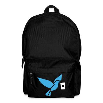 Origami Vogel Taube Geometrisch - Rucksack - Schwarz - Vorne