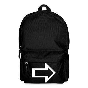 Flèche droite gauche Icône - Sac à dos - noir - Devant