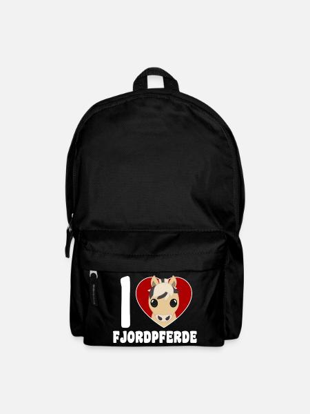 Ich liebe Fjordpferde - Rucksack - Schwarz