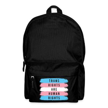 LGBTQ Pride Month - Trans Rights Are Human Rights - Backpack - black - Front