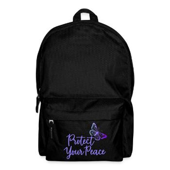 Protect Your Peace Schmetterling Innere Ruhe - Rucksack - Schwarz - Vorne