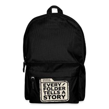Every Folder Tells a Story - Backpack - black - Front