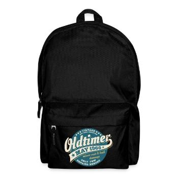 Oldtimer Mai 1966 - Geburtstag - Geschenk - Rucksack - Schwarz - Vorne