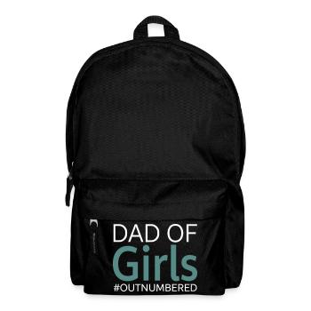 Papa des filles surpassés en nombre, drôle de papa - Sac à dos - noir - Devant