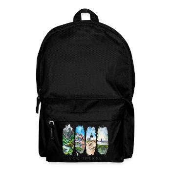 New Jersey Travel Design – Garden State & Jersey S - Backpack - black - Front