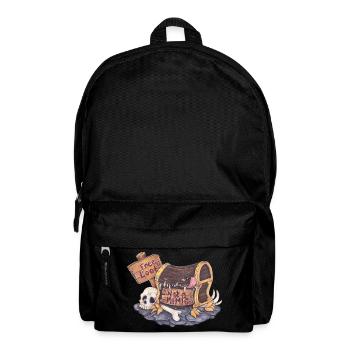 Definitely Not A Mimic RPG Roleplaying Fantasy - Rucksack - Schwarz - Vorne