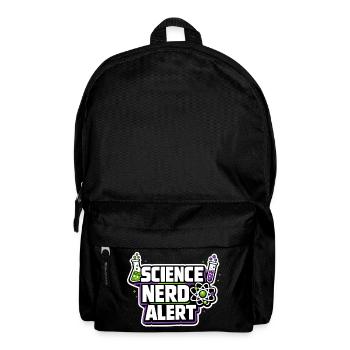 Science Nerd Alert Motive - Backpack - black - Front
